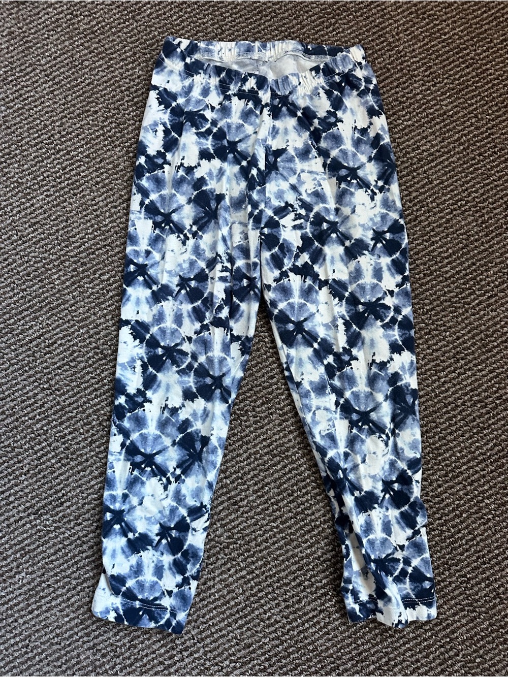 Old Navy Womens Navy and White Tie-Dye capei Leggings
